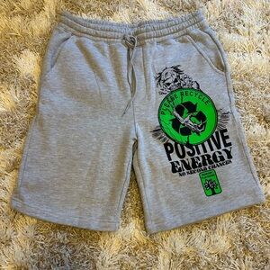 Gray Unisex Playdude Bowery Y2K Shorts